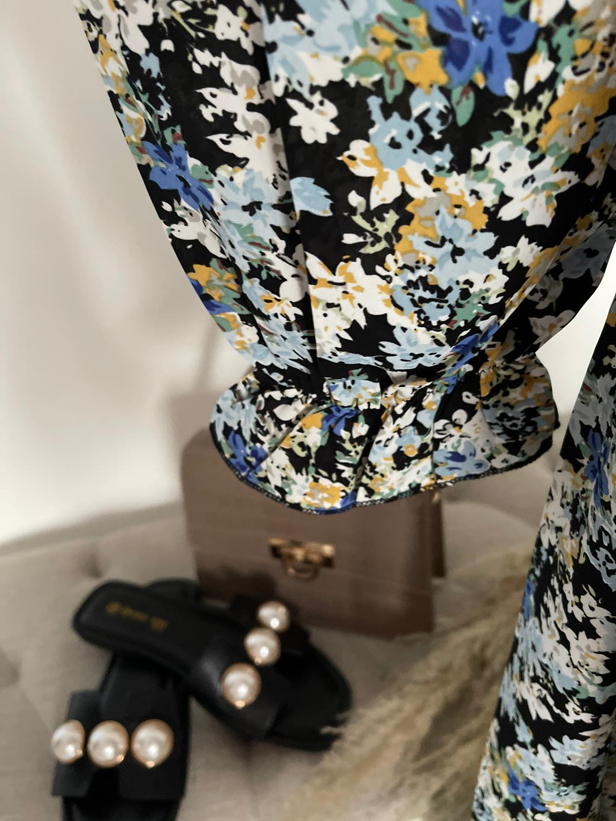 MAYSA MIDI JURK BLAUW