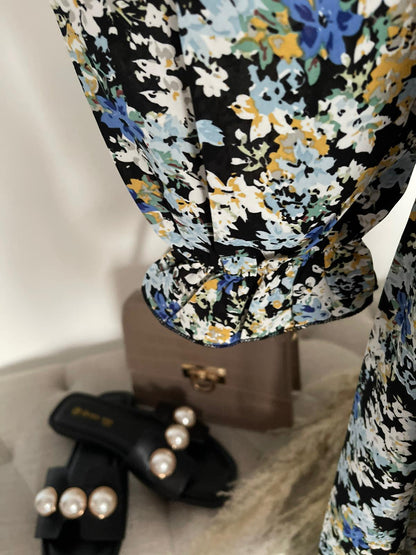 MAYSA MIDI JURK BLAUW