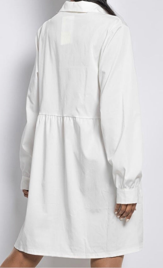 AMAL WITTE BLOUSE