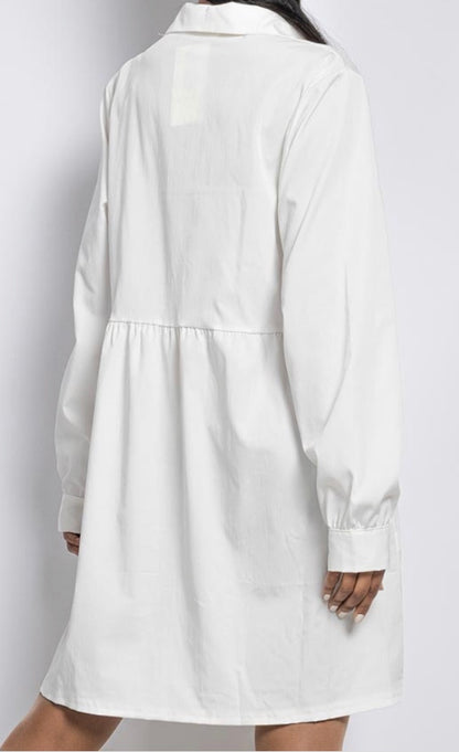 AMAL WITTE BLOUSE