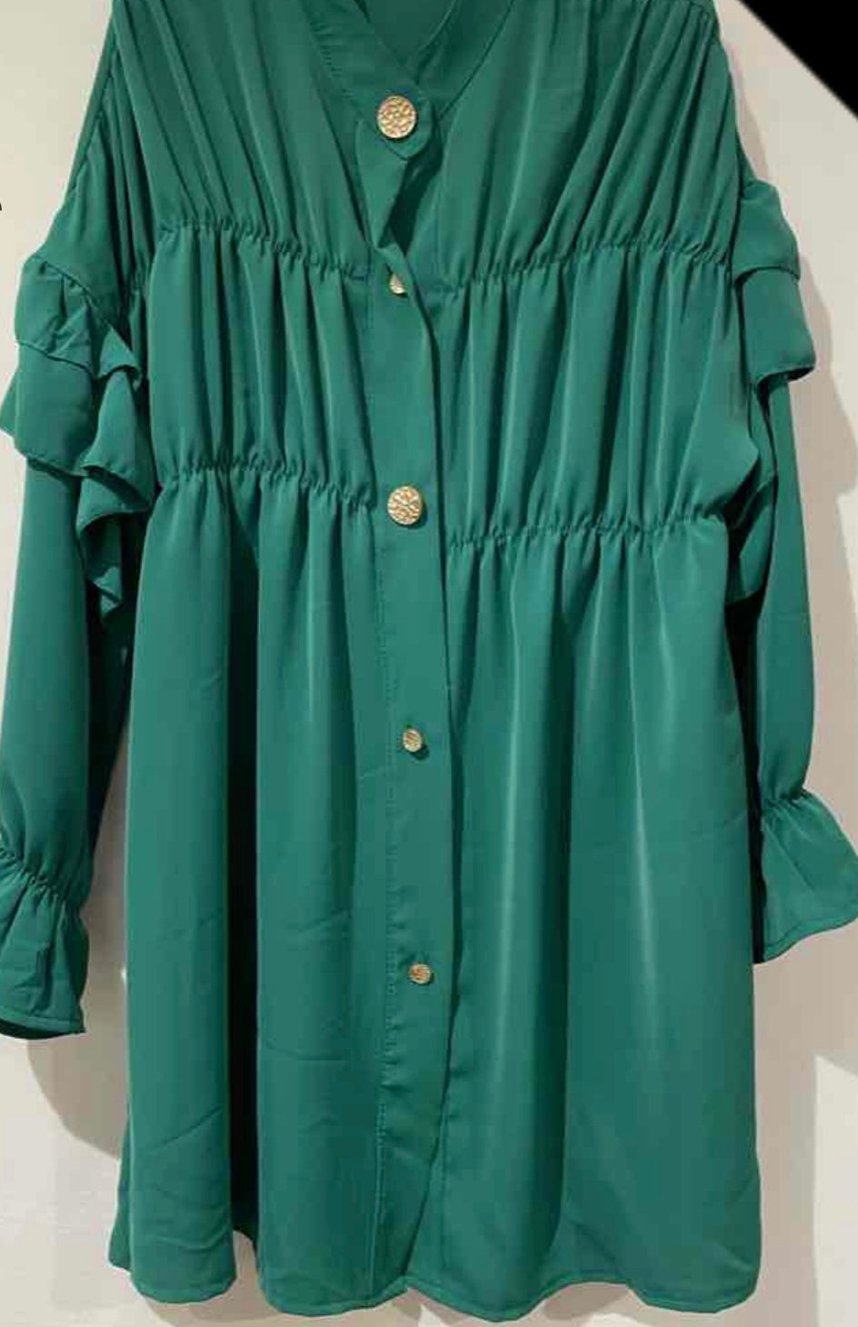 LAMYA BLOUSE/JURK GROEN