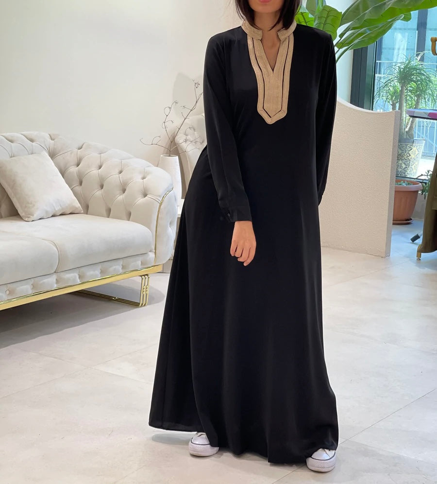 NOOR ABAYA ZWART