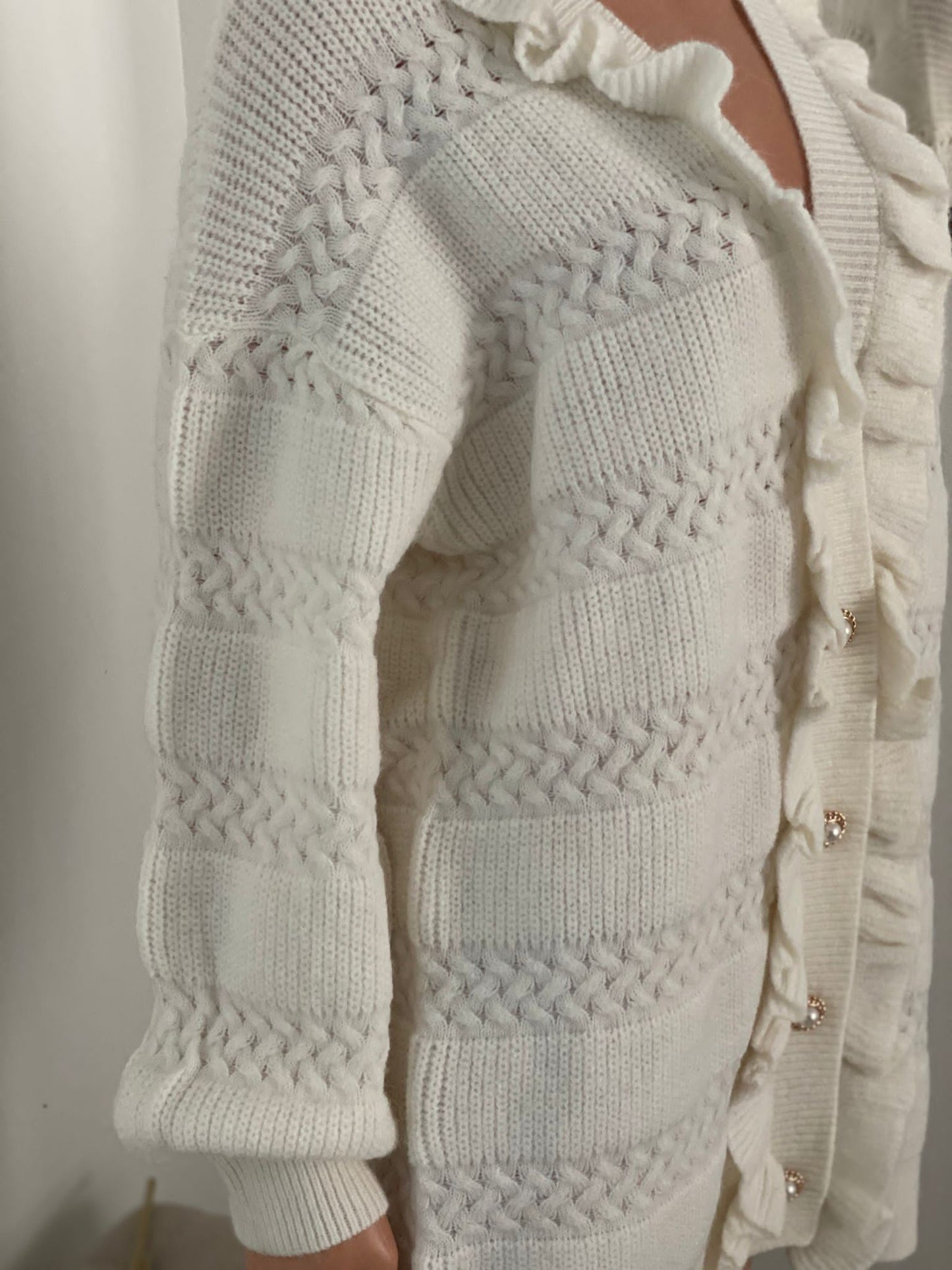 SENNA VEST MET RUFFLES WIT