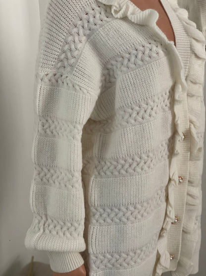 SENNA VEST MET RUFFLES WIT
