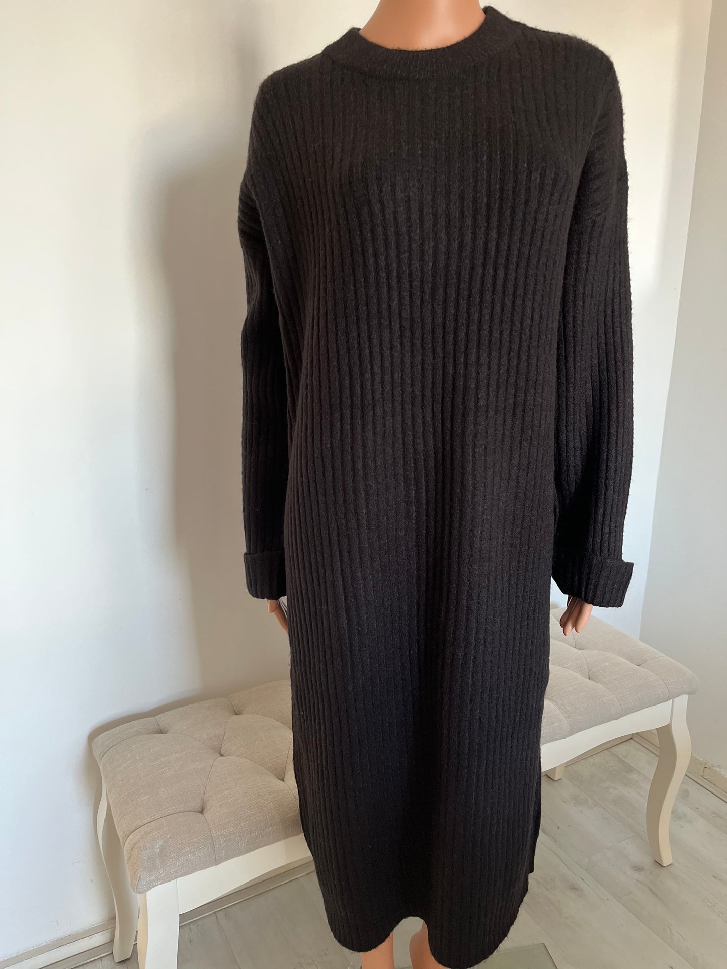 NAZHA MIDI TRUI ZWART