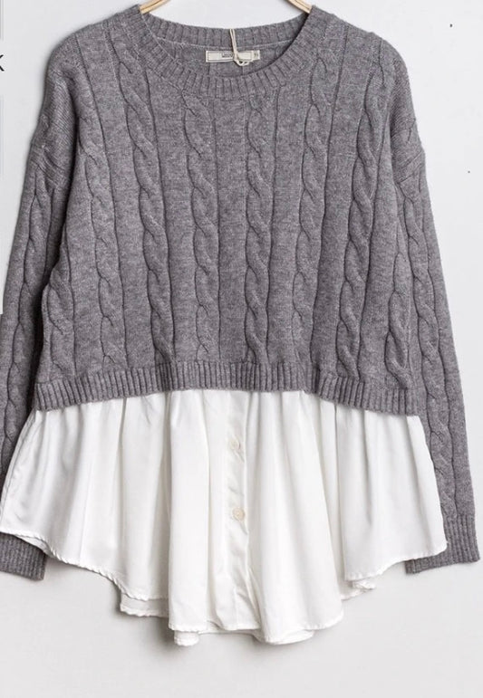 EMI COMBI BLOUSE GRIJS
