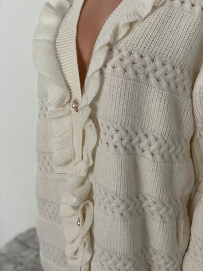 SENNA VEST MET RUFFLES WIT