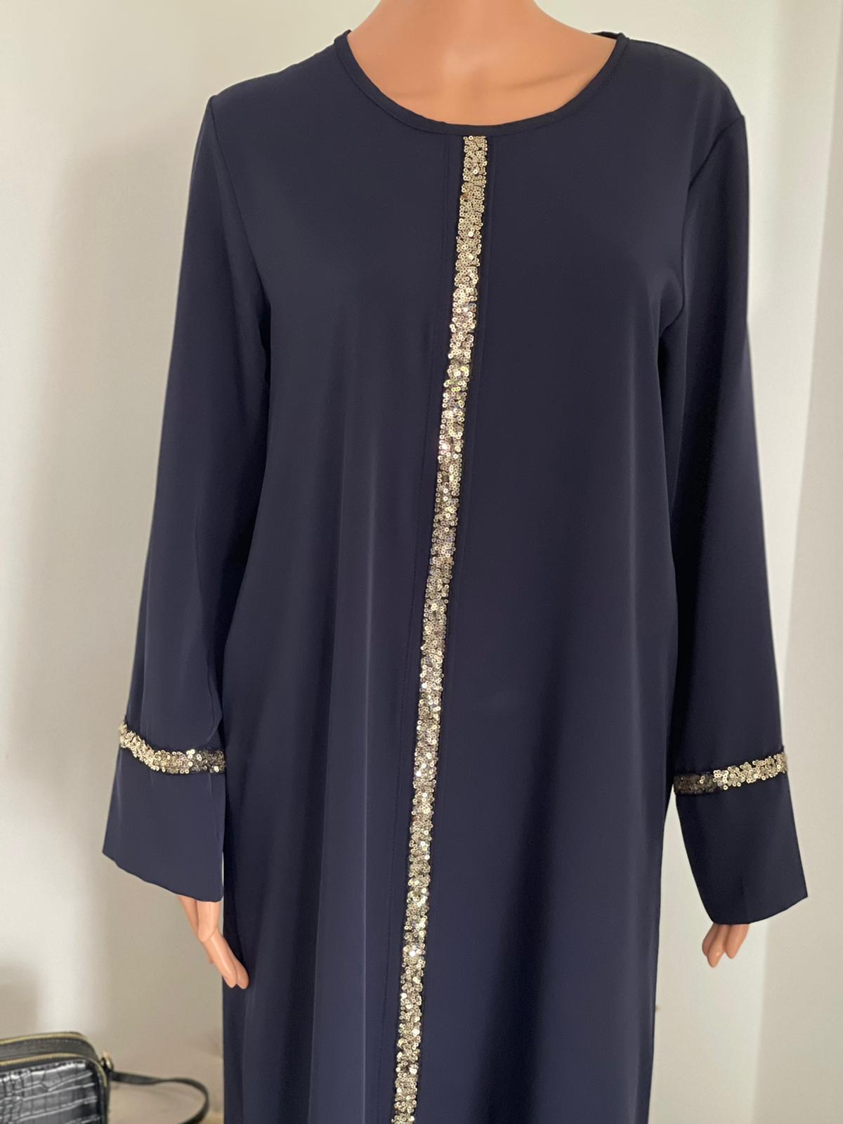 YOUSRA ABAYA MARINE BLAUW