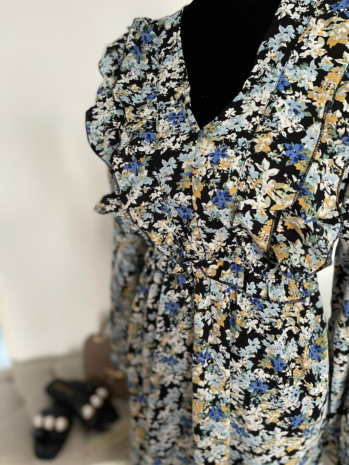 MAYSA MIDI JURK BLAUW