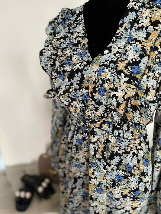 MAYSA MIDI JURK BLAUW