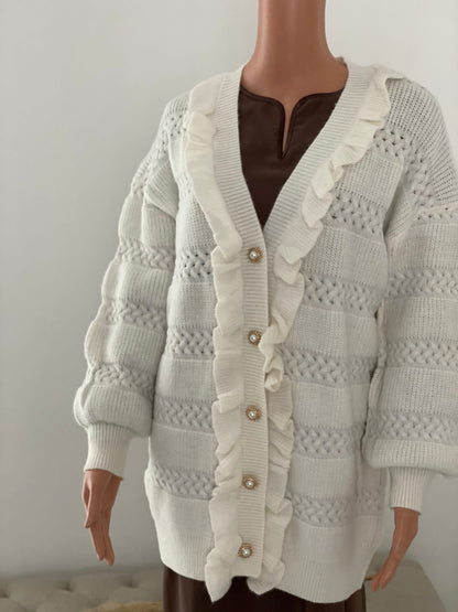 SENNA VEST MET RUFFLES WIT