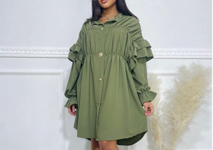 LAMYA BLOUSE/JURK KAKI