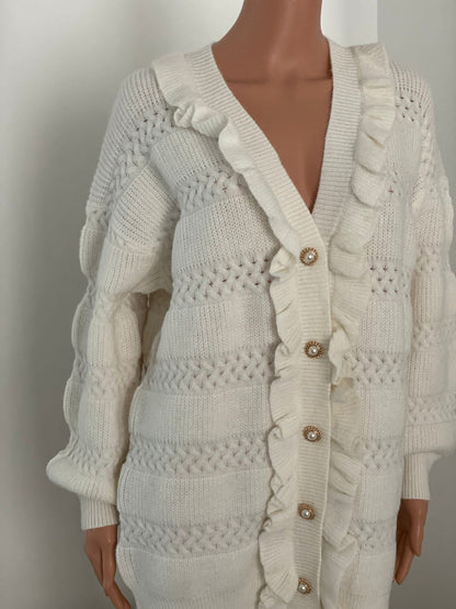 SENNA VEST MET RUFFLES WIT