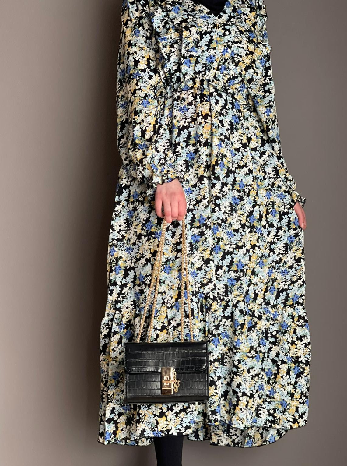 MAYSA MIDI JURK BLAUW